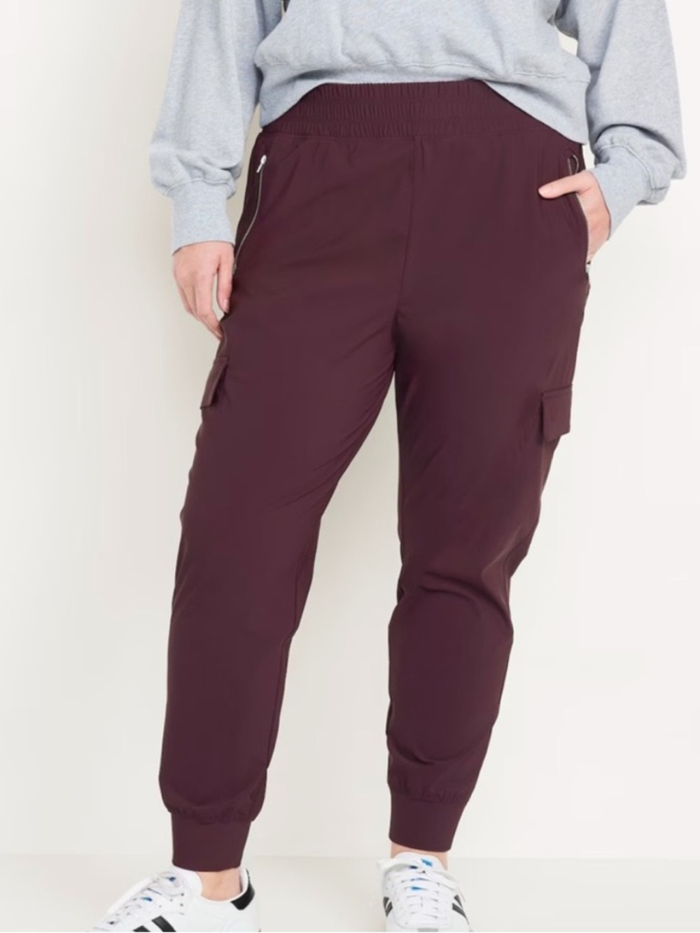 HIGH WAISTED SLEEK TECH JOGGERS - PURPLE